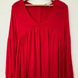 eri and ali red top size M Anthropologie